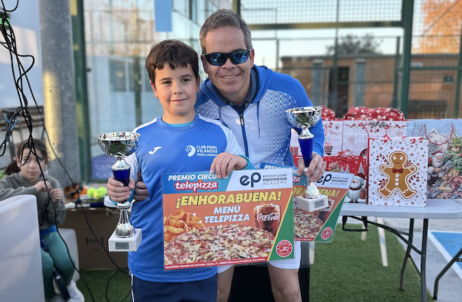 Marc Guerrero e Ismael Guerrero, Campeones del 30º Torneo Circuito Telepizza Padres e Hijos Nivel 1