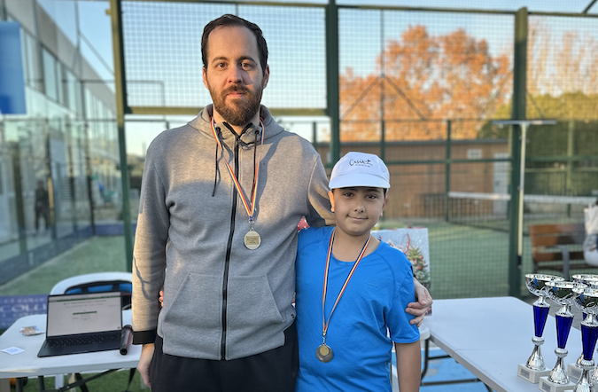 Pol Vela y José Vigo, Campeones de Consolación del 30º Torneo Circuito Telepizza Padres e Hijos Nivel 3