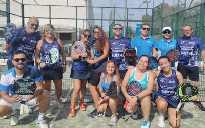 Derbi entre los equipos Padelcat Mixto D y Mixto G